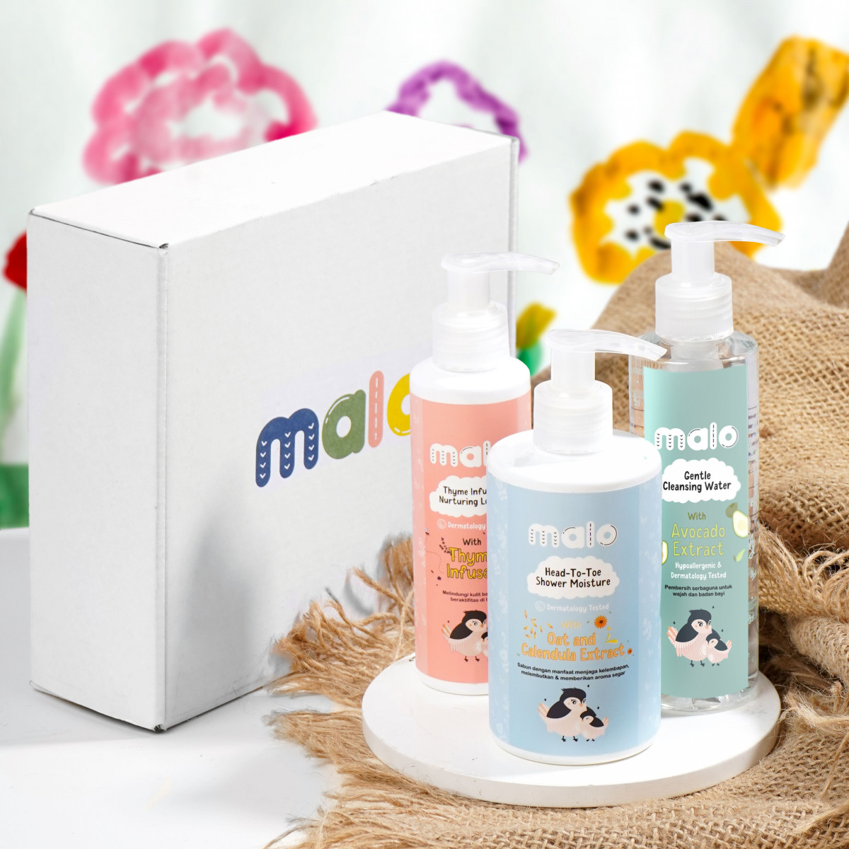 yesdok x malo, malo produk bayi, malo indonesia, skincare bayi, lotion bayi, sabun bayi, shampo bayi, micellar water bayi, baby skincare products, yesdok