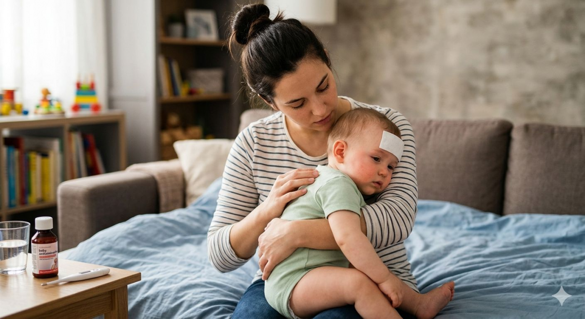 bayi demam, bayi demam setelah imunisasi, tanda bayi demam harus dibawa ke dokter, yesdok