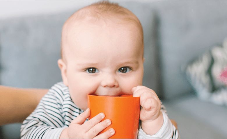 memberikan kopi pada bayi
