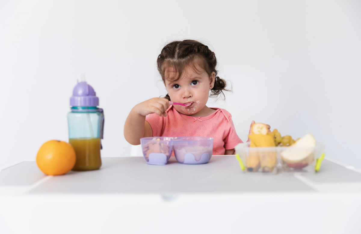 Anak makan sayur